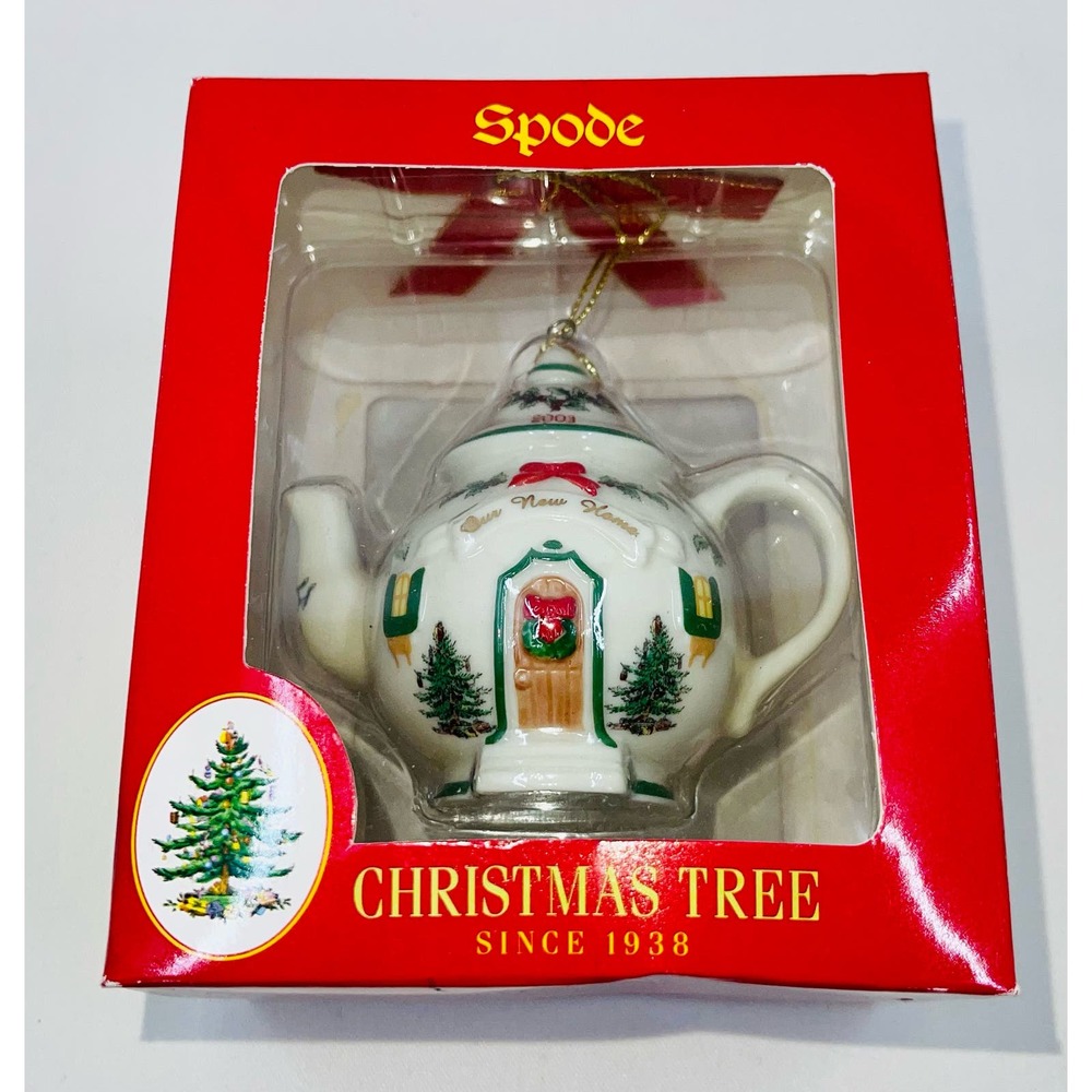 Spode Christmas Tree Signature Ornament 2003 Our Home Teapot House